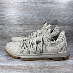 Nike Mens KD 10 897817-001 Pale Gray Lace Up Sneaker